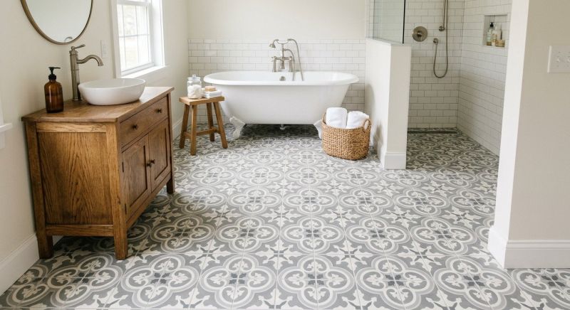 Tile Floor Installation project example